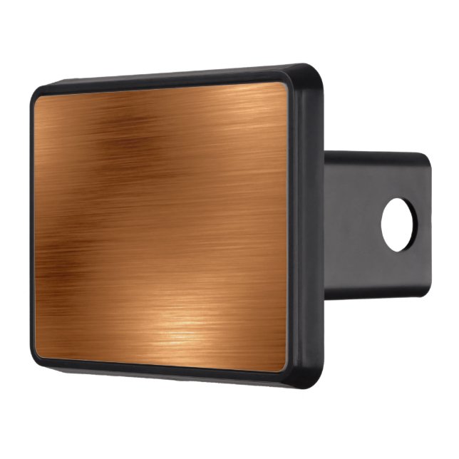 Brushed Copper Look Trailer Hitch Cover (Left)