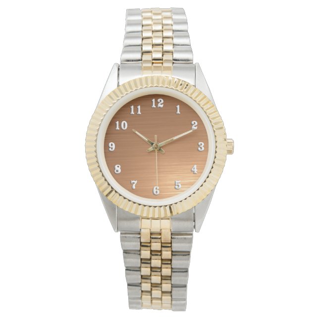 Brushed Copper Look Watch (Front)