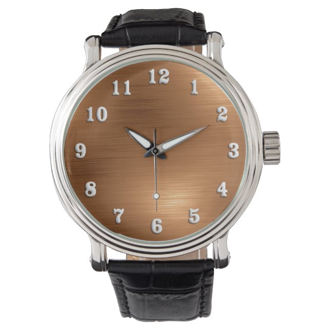 Brushed Copper Look Watch (Front)