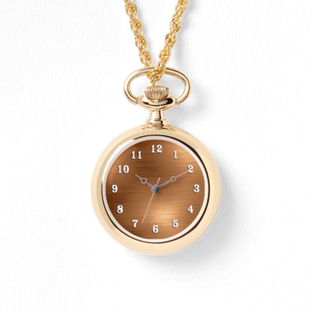 Brushed Copper Look Watch (Front)