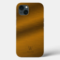 Brushed Copper Minimalist Personalized Monogram