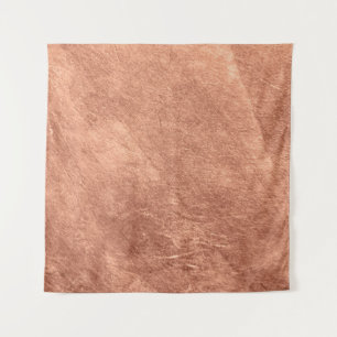 Brushed copper surface, metallic texture. tapestry
