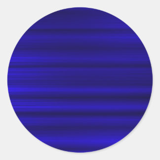 Brushed Deep Blue Classic Round Sticker
