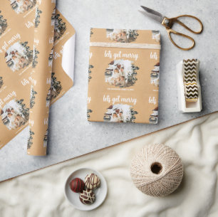 Brushed Effect Photo Kraft Wrapping Paper