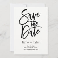 Brushed Glimmer Save The Date Card