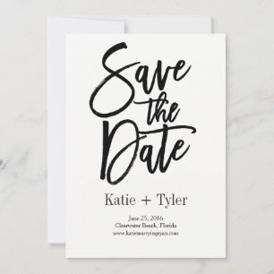 Brushed Glimmer Save The Date Card