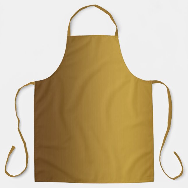 Brushed gold colour apron (Front)