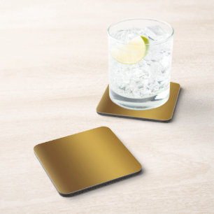 Brushed gold colour coaster