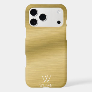 Brushed Gold Look Personalized Monogram