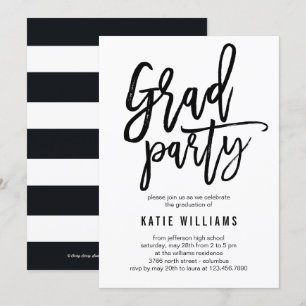 Brushed Graduation Party Invitation