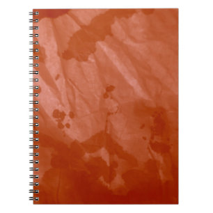 Brushed Graffiti. Tie Dye Shirt. Cream Watercolor Notebook
