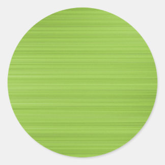 Brushed Green Classic Round Sticker