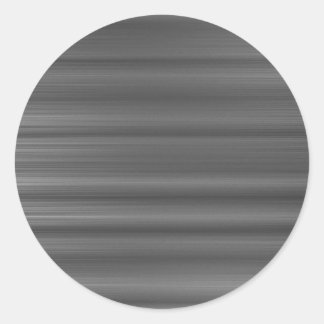 Brushed Grey Classic Round Sticker