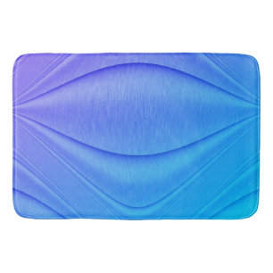 Brushed Lavender to Violet Contour Design Bath Mat