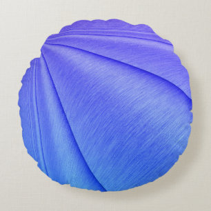 Brushed Lavender to Violet Contour Design Round Pillow