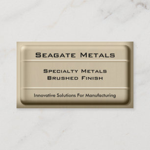 Brushed Metal business card