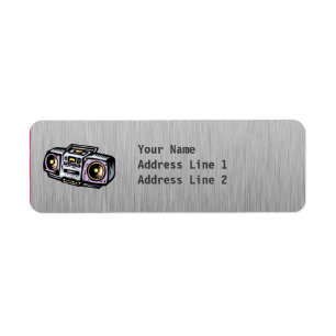 Brushed Metal-look Boombox