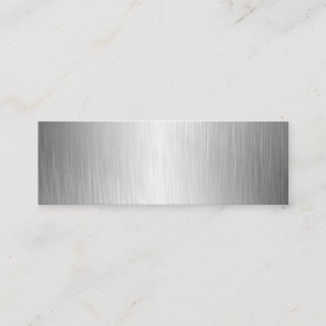 Brushed Metal Look Business Cards (Front)