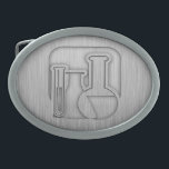 Brushed Metal-look Chemistry Belt Buckle<br><div class="desc">You will love this brushed aluminum metal look chemist chemistry chemical engineer engineering science lab design. Great for gifts! Available on tee shirts, smart phone cases, mousepads, keychains, posters, cards, electronic covers, computer laptop / notebook sleeves, caps, mugs, and more! Visit our site for a custom gift case for Samsung...</div>