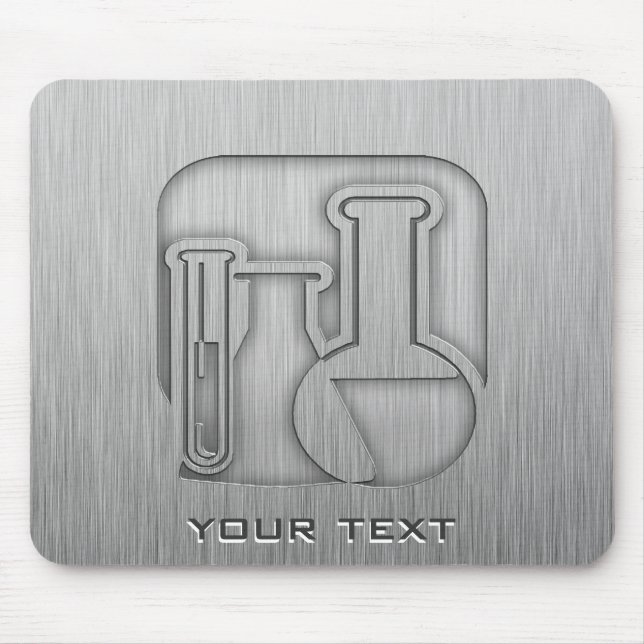 Brushed Metal-look Chemistry Mouse Pad (Front)