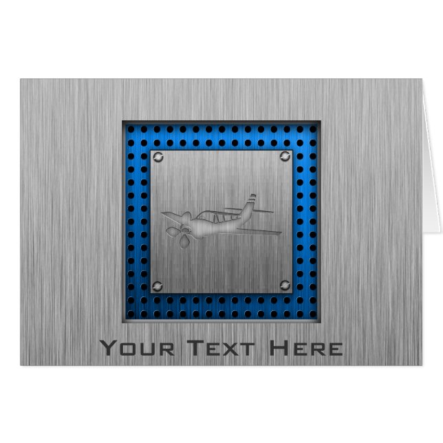Brushed Metal-look Plane (Front Horizontal)