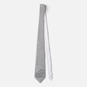 Brushed Metal-look Rugby Tie