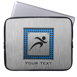 Brushed Metal look Running Laptop Sleeve