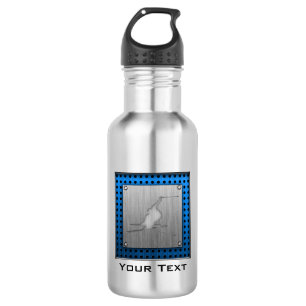 Brushed Metal-look Snow Skiing 532 Ml Water Bottle