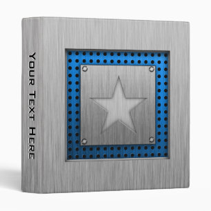 Brushed Metal-look Star Binder