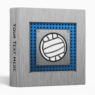 Brushed Metal look Volleyball Binder