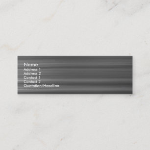 Brushed Metal Mini Business Card