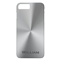 Brushed metal personalized name