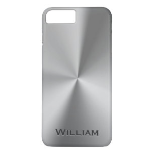 Brushed metal personalized name iPhone 8 plus/7 plus case