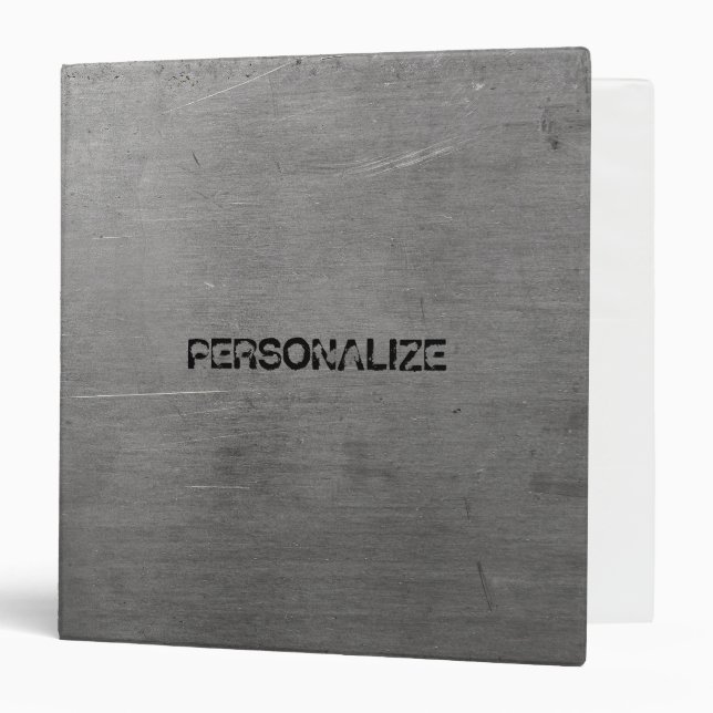 Brushed Metal Texture Binder (Front/Inside)
