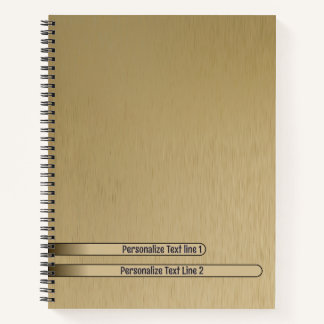 Brushed metal texture notebook
