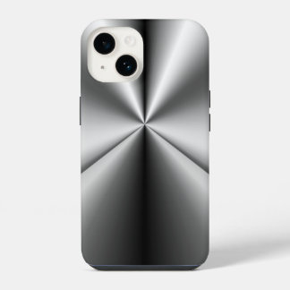 Brushed Metal Tuck and Roll iPhone 14 Case