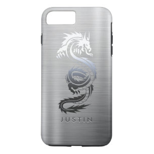 Brushed Metallic Dragon iPhone 8 Plus/7 Plus Case