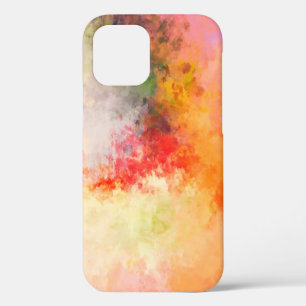 Brushed Painted Abstract Background. Brush stroked iPhone 12 Case