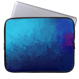 Brushed Painted Abstract Background. Brush stroked Laptop Sleeve