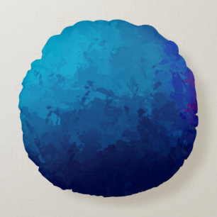 Brushed Painted Abstract Background. Brush stroked Round Pillow