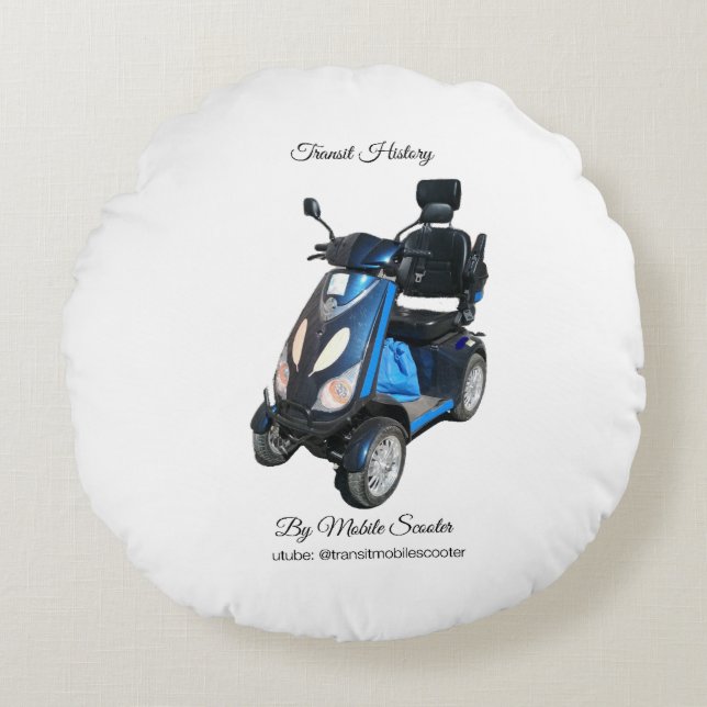 Brushed Polyester Round Pillow (Front)