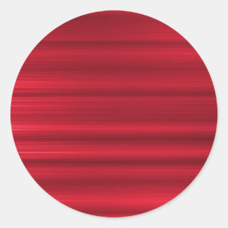Brushed Red Classic Round Sticker