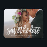 Brushed Save the Date Magnet<br><div class="desc">Gift your guests with a Save the Date Magnet to showcase on the refrigerator leading up to your big day!  
 All photography is displayed as a sample only and is not for resale. This product is only intended to be purchased once sample photos are replaced with your own images.</div>
