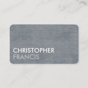 Brushed silver customizable business cards