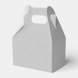 Brushed Silver Favour Boxes