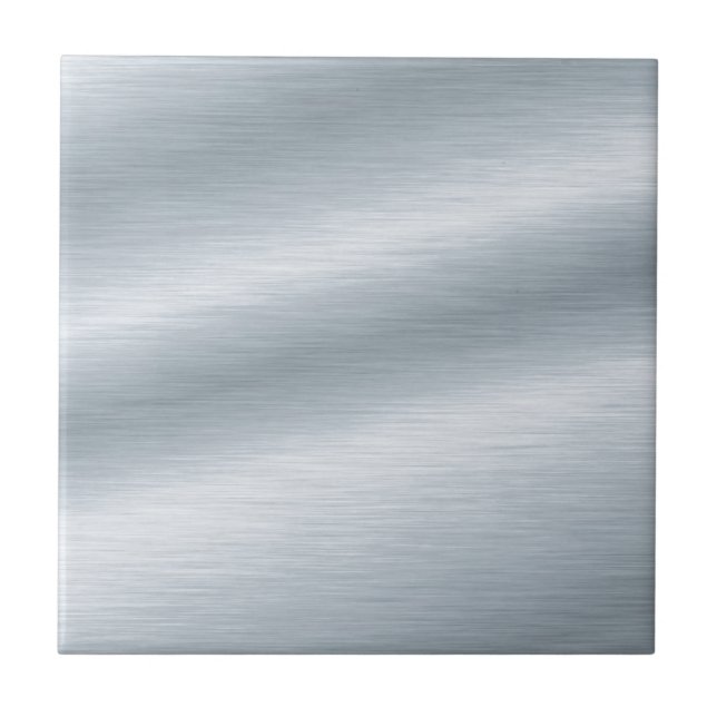 Brushed Silver Look Background Tile (Front)