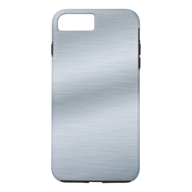 Brushed Silver Look Elegant iPhone 7 Case (Back)