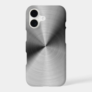 Brushed silver metal