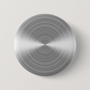 Brushed Stainless 2 Inch Round Button