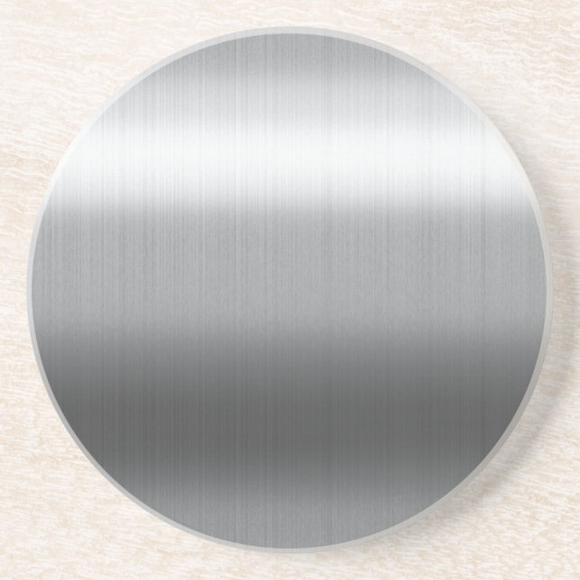 Brushed Stainless Coaster (Front)